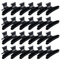 Hair Clips for Women - Large Butterfly Clamps for Styling, Sectioning, Hair Coloring, Cutting, and Hairdressing (Black)