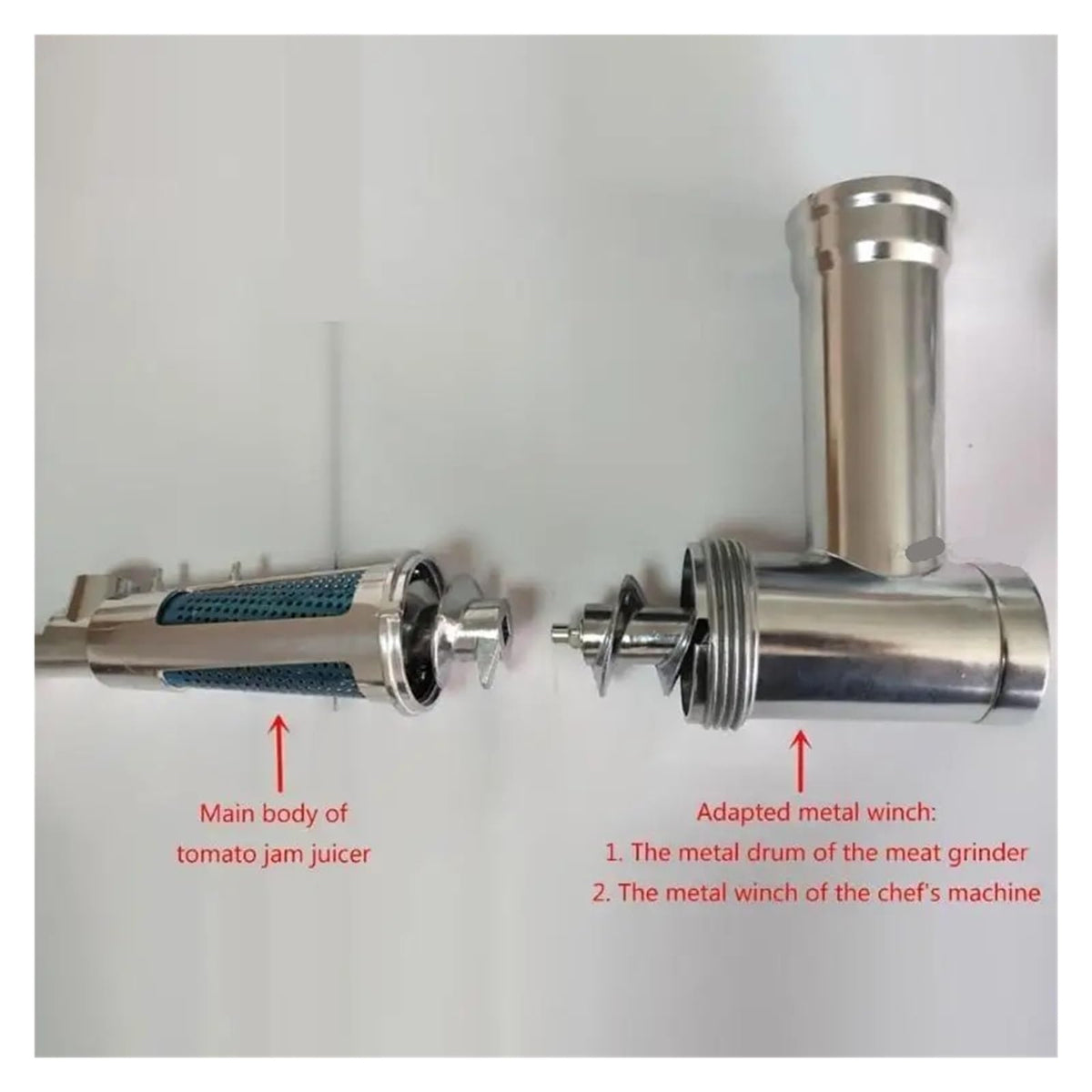 Metal Grinder Attachment Compatible For Universal Fruit Strainer