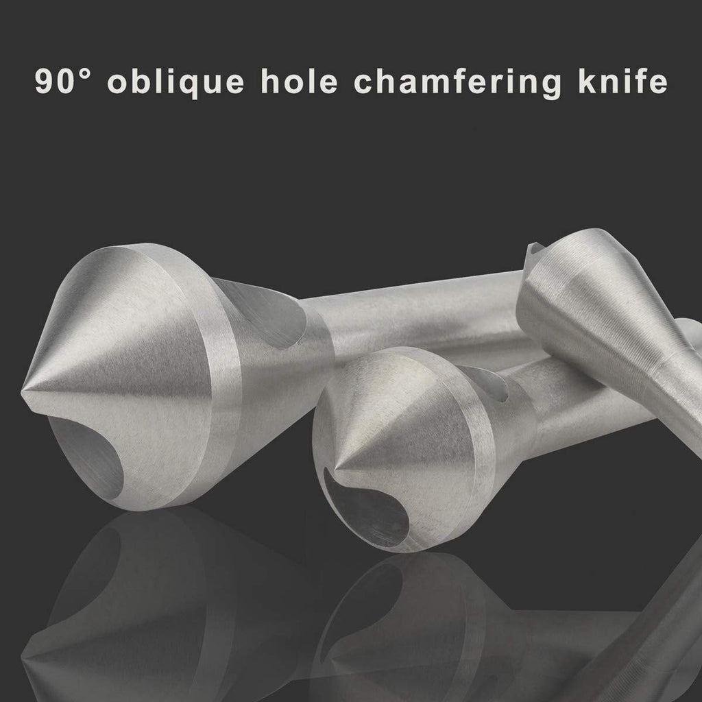 4pcs Countersink Chamfer Tool HSS(4241) Deburring Tool Set