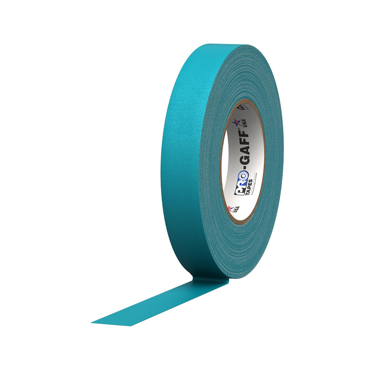 Tapes Pro Gaff Premium Matte Cloth Gaffer's Tape with Rubber Adhesive, 11 mils Thick, 55 yds Length, 1" Width, Teal
