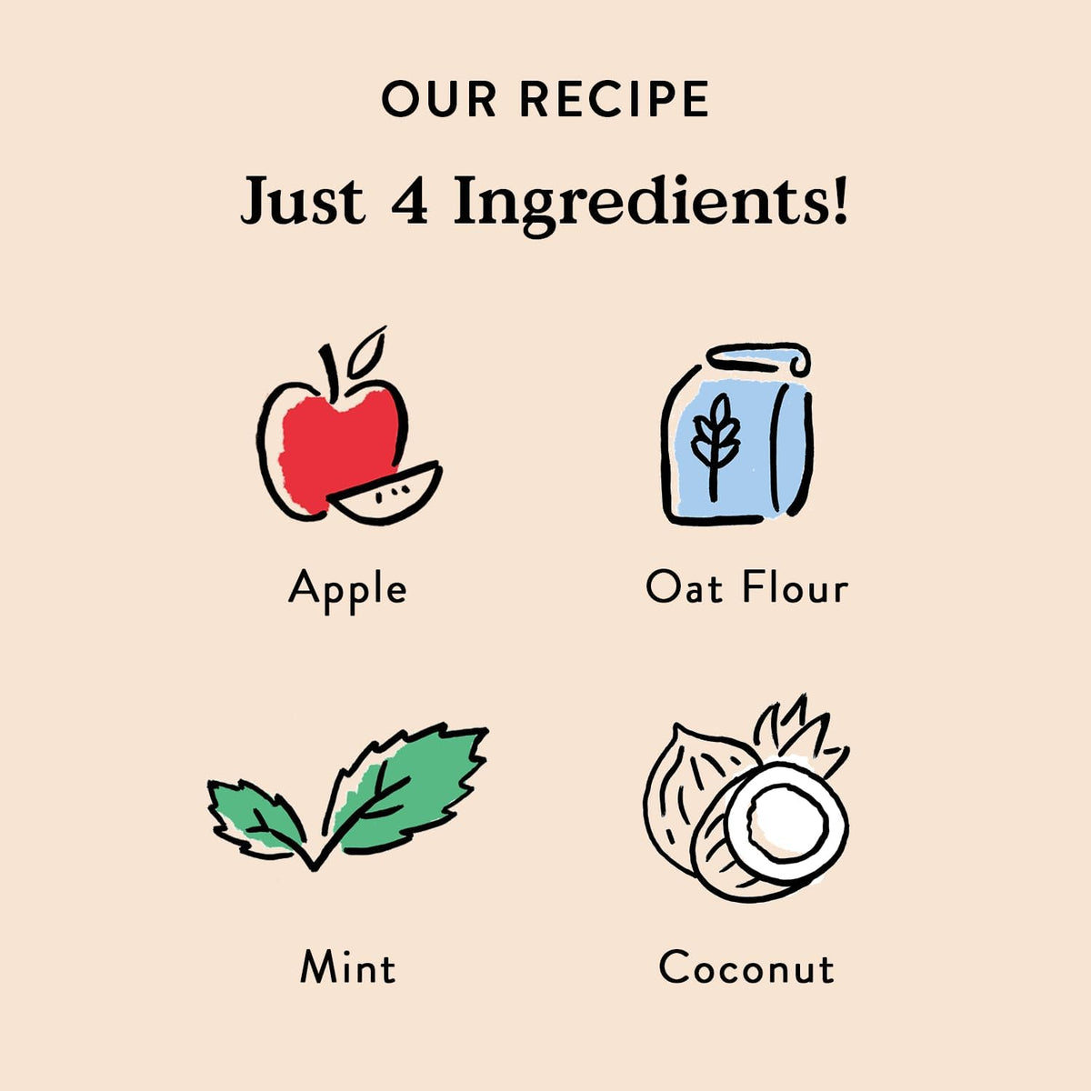 Breath Support Crunchy Biscuits Dog Treats, Apple Mint 12 oz