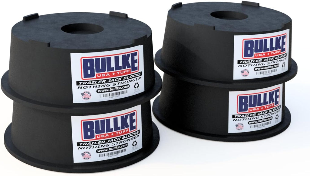 Trailer Jack Blocks 4-Pack, USA-Made Heavy Duty RV Leveling Blocks, Stabilizing Jack Pads for Camper, 5th Wheel