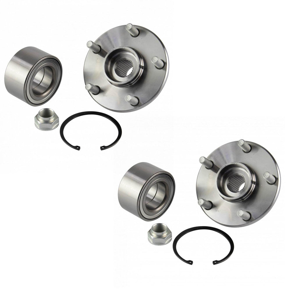 TRQ Front Wheel Bearing & Hub Kit with ABS Sensor