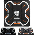 Drone Landing Pad 17" Foldable | High Visibility Weighted Non-Slip Waterproof Double Sided Drone Pad with Portable
