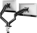Dual Monitor Stand up to 33 inches Screen, Load-Bearing Max 22 lbs Each Arm, Adjustable Dual Monitor Mount, Sturdy