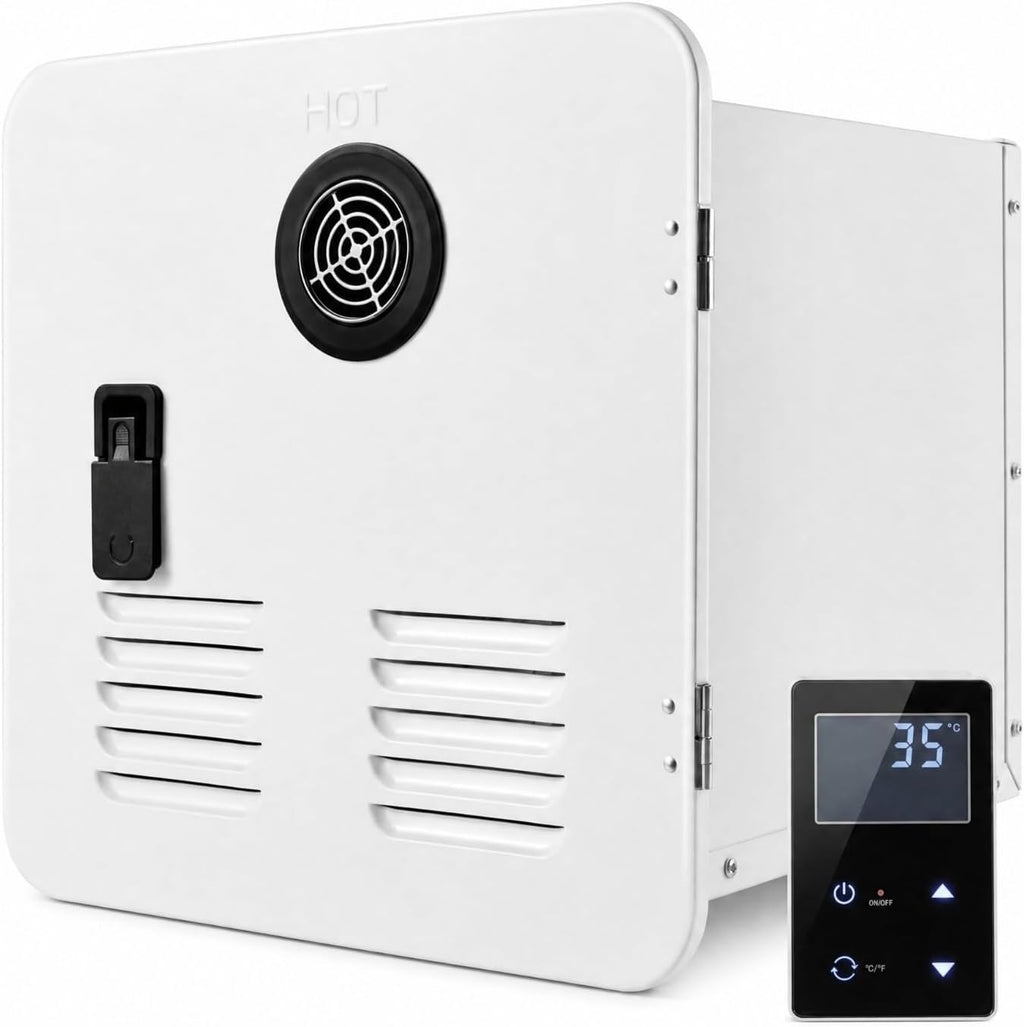 RV Tankless Water Heater 65,000 BTU, On Demand Propane Instant Hot Water Heater with Dual Outlets (Front & Rear)
