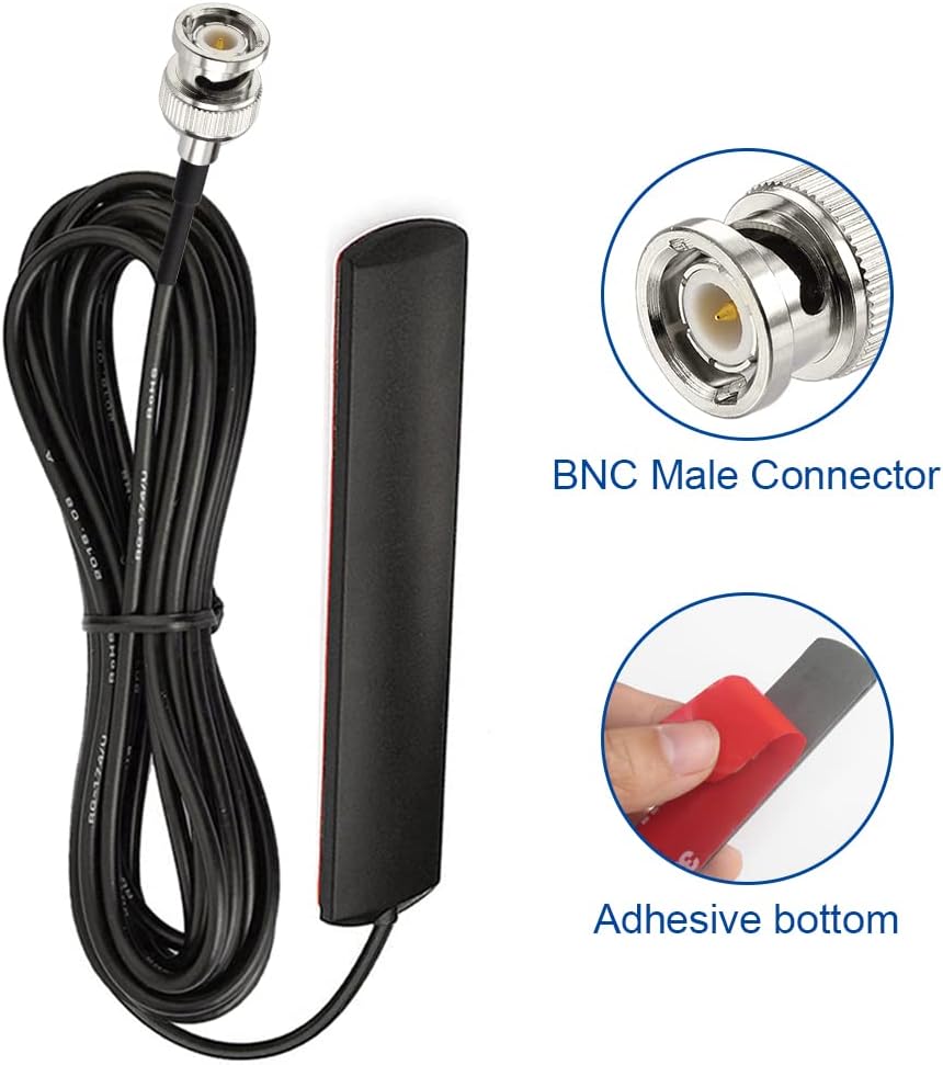 VHF UHF Car Truck Police Scanner Adhesive Mount Antenna Vehicle Mobile Ham Amateur Radio BNC Male Patch Antenna
