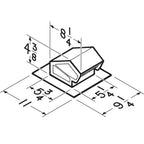 RVK1A Roof Vent Kit, Black