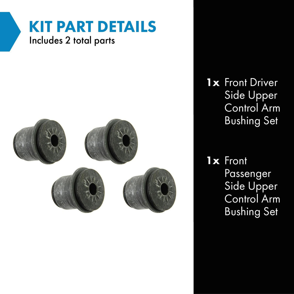 TRQ Front Upper Control Arm Bushing Kit Pair L & R