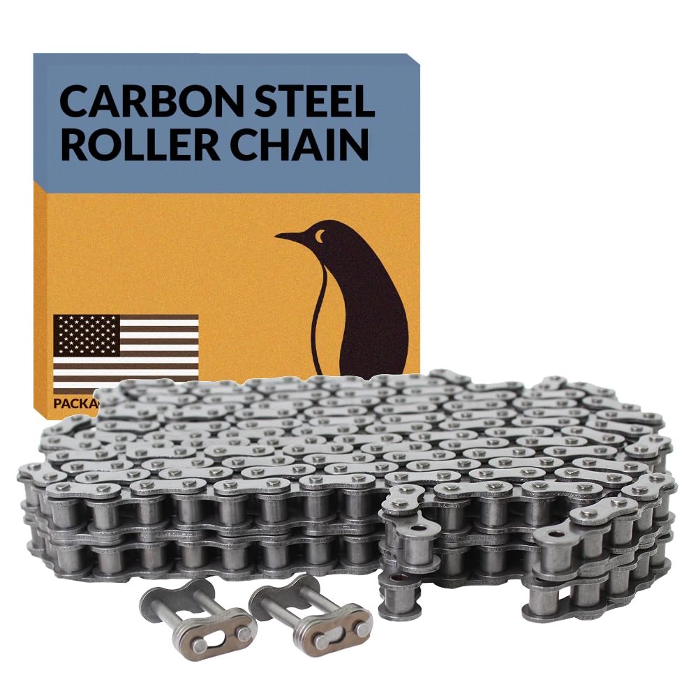 PGN #50-2 Duplex Double Strand Roller Chain x 10 feet + 2 Connecting Links