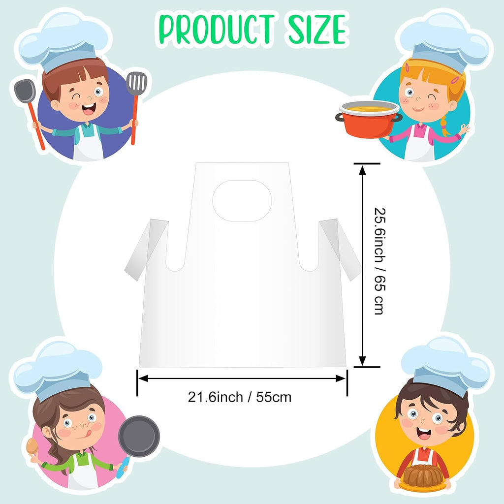 Plastic Disposable Aprons for Kids Painting