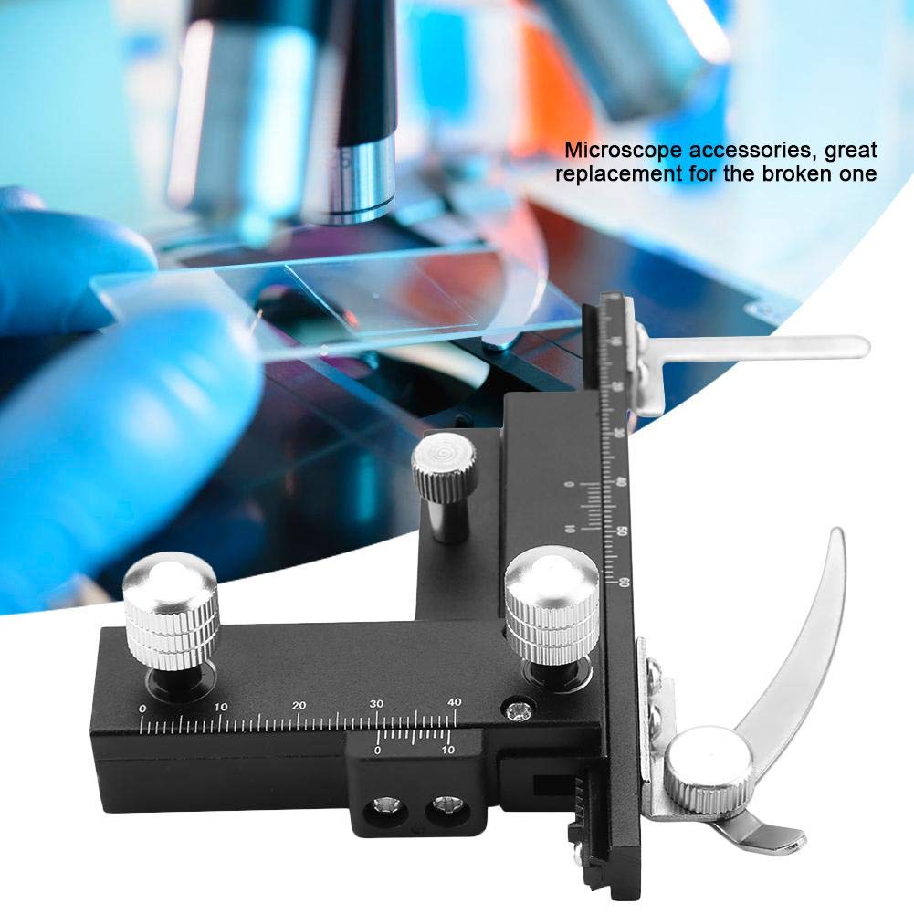 Microscope Movable Caliper, High- Movable Ruler Mechanical Stage X-Y Uses on Microscope to Move The