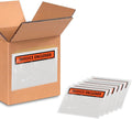 PSBM 1000 PCS 4.5 x 5.5 Inch Orange Panel Face Invoice Enclosed Packing List Envelopes, Pouches for Mailing Labels