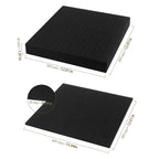6 Pack Pick and Pluck Foam Sheets - 2 Sizes Polyurethane Padding for Tool Box Organizer Storage Drawers (3P
