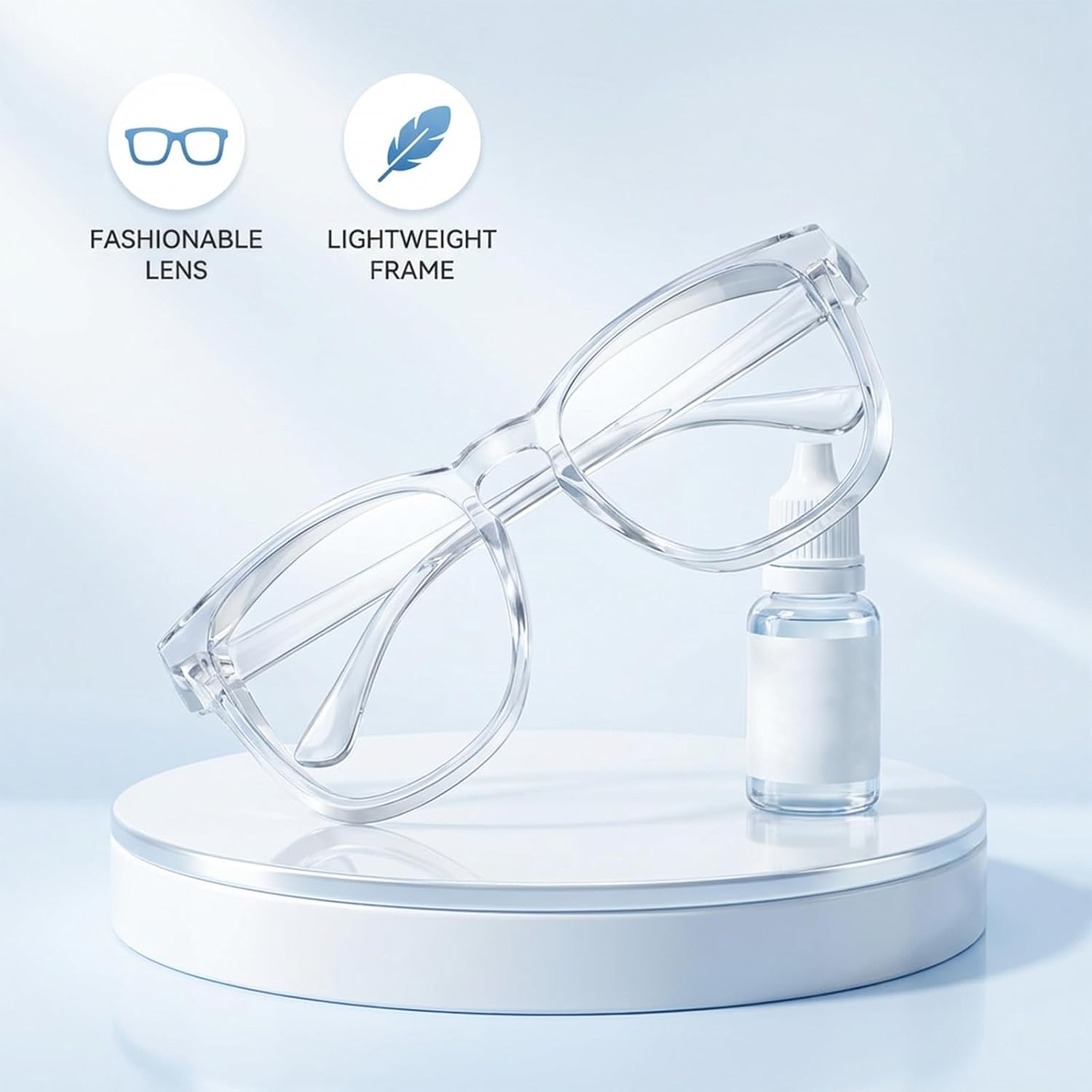 Safety Glasses Anti Fog Nurse Goggles Square Protective Eyewear Anti-Scratch Lab Goggles Clear Cute Safety Glasses