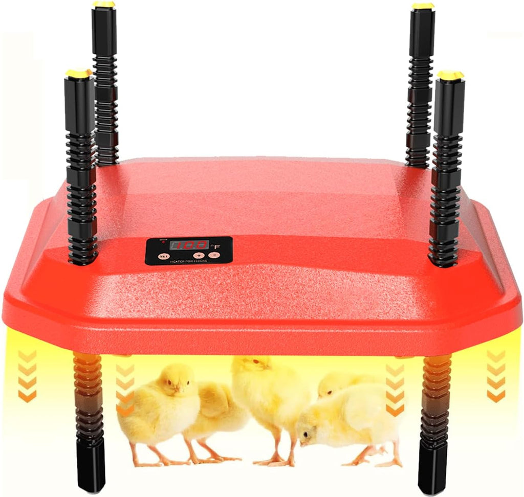 Chick Brooder Heating Plate, Brooder Heater for Chicks, Adjustable Temperature Height Adjustable Brooding Heater