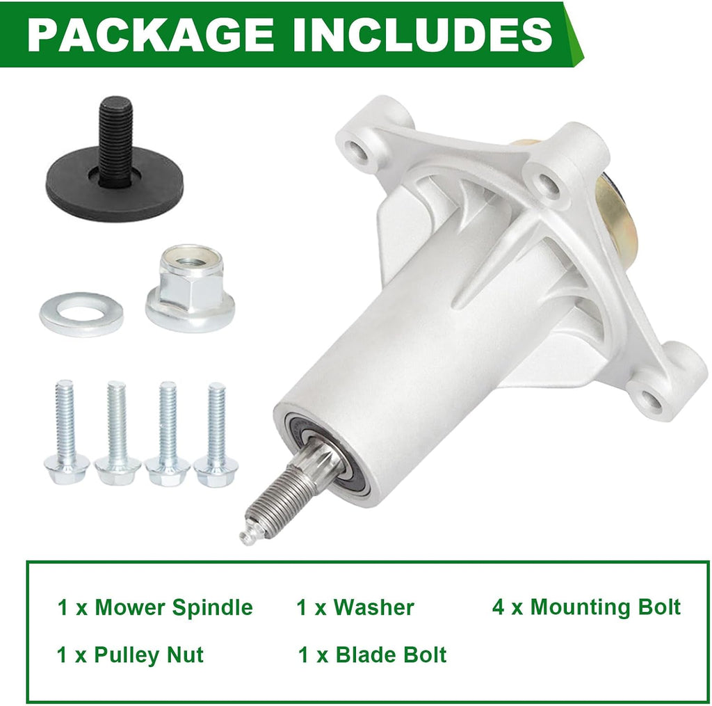 42" 46" 48" 54" Deck Spindle Assembly Fit for Husqvarna YTH22V46 YTH24V48 Craftsman YT3000 YT4000 Lawn Mower Replaces 187292 192870 532187292 587819701 187281 532192870 532187281