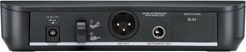 BLX24/PG58 Wireless Vocal Microphone System - H9 Band | 14-hour battery and 300 ft UHF range with PG58 handheld vocal