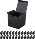 25 Small Gift Boxes 2x2x2 Inches, Matte Black Gift Boxes Bulks