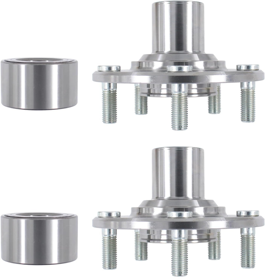 2Pcs Front Wheel Hub and Bearing Kit for Civic 2012 2013 2014 2015