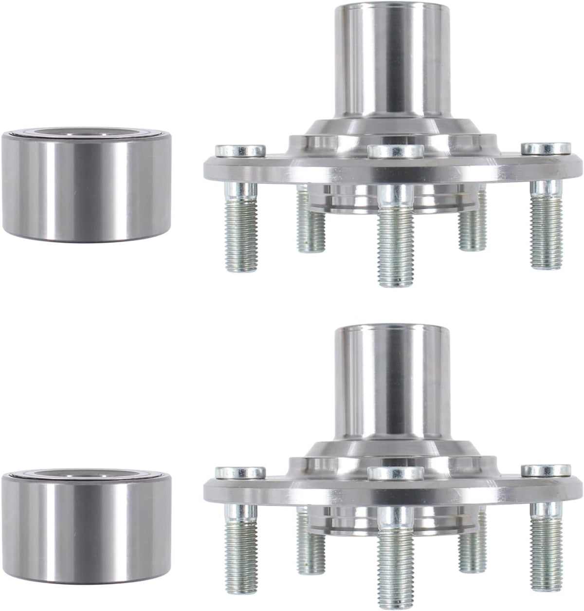2Pcs Front Wheel Hub and Bearing Kit for Civic 2012 2013 2014 2015