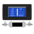 DC 0-200V 300A Battery Monitor with Shunt, 9-in-1 Digital LCD Multimeter | Multimeter for 12V/24V/48V Solar System