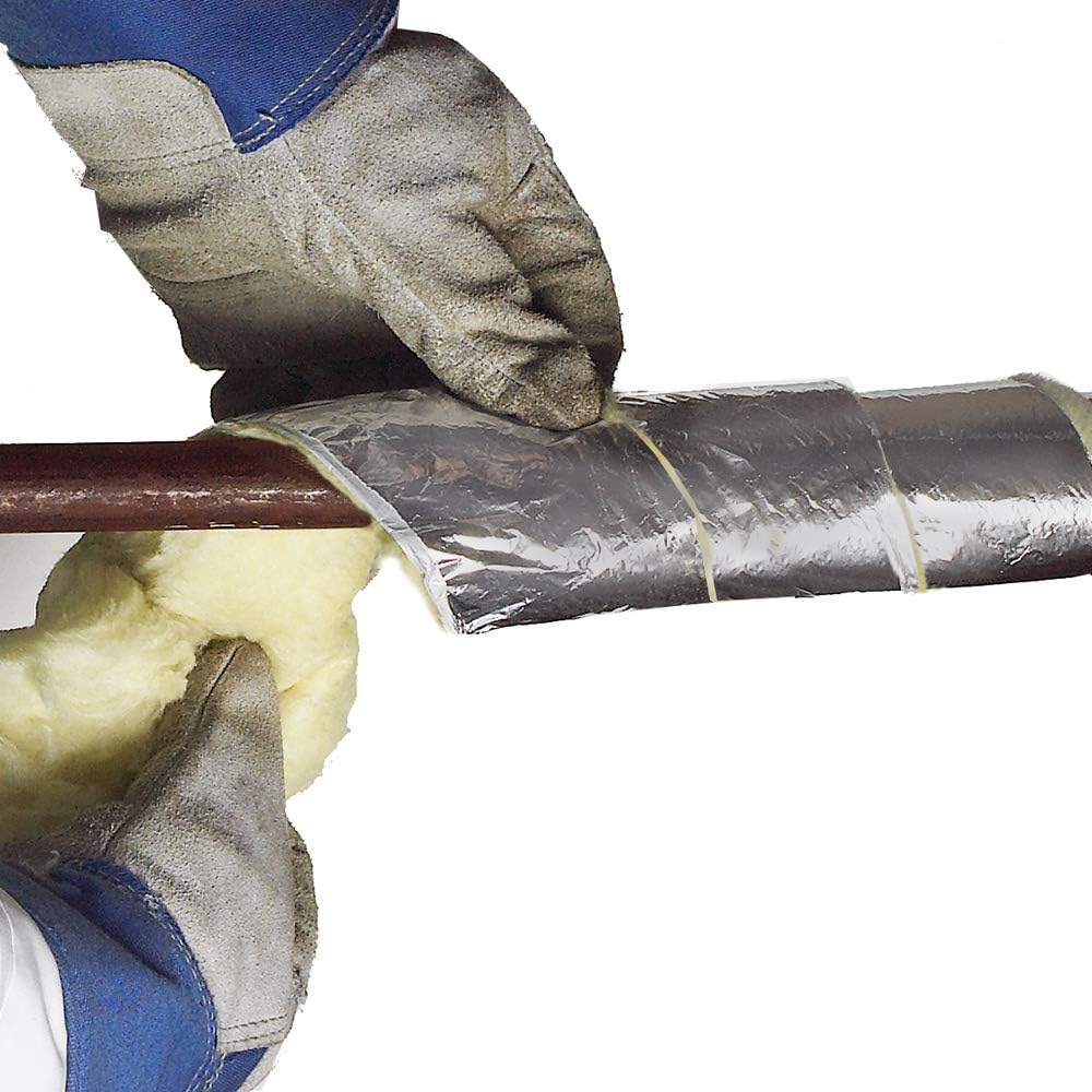 Foil Backed Fiberglass Pipe Wrap, 3"x1"x25'
