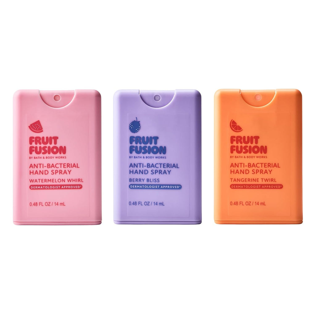 Fruit Fusion by Bath & Body Works, Pocket Spray Hand Sanitizer 3-Pack