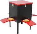 Deer Feeder with 4 Feeding Trays, 100 LBS Gravity Deer Feeder/Red
