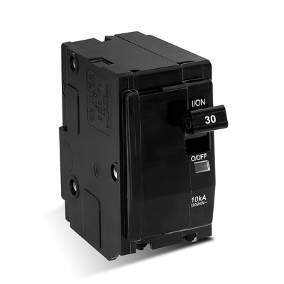 QO230CP 30-Amp 2-Pole Circuit Breaker - Compatible with SD QO Load Centers, CSEDs, and NQOD Panel Boards, Rated 120/240 VAC, 10kA, Plug-in Mount, Visi-Trip Indicator
