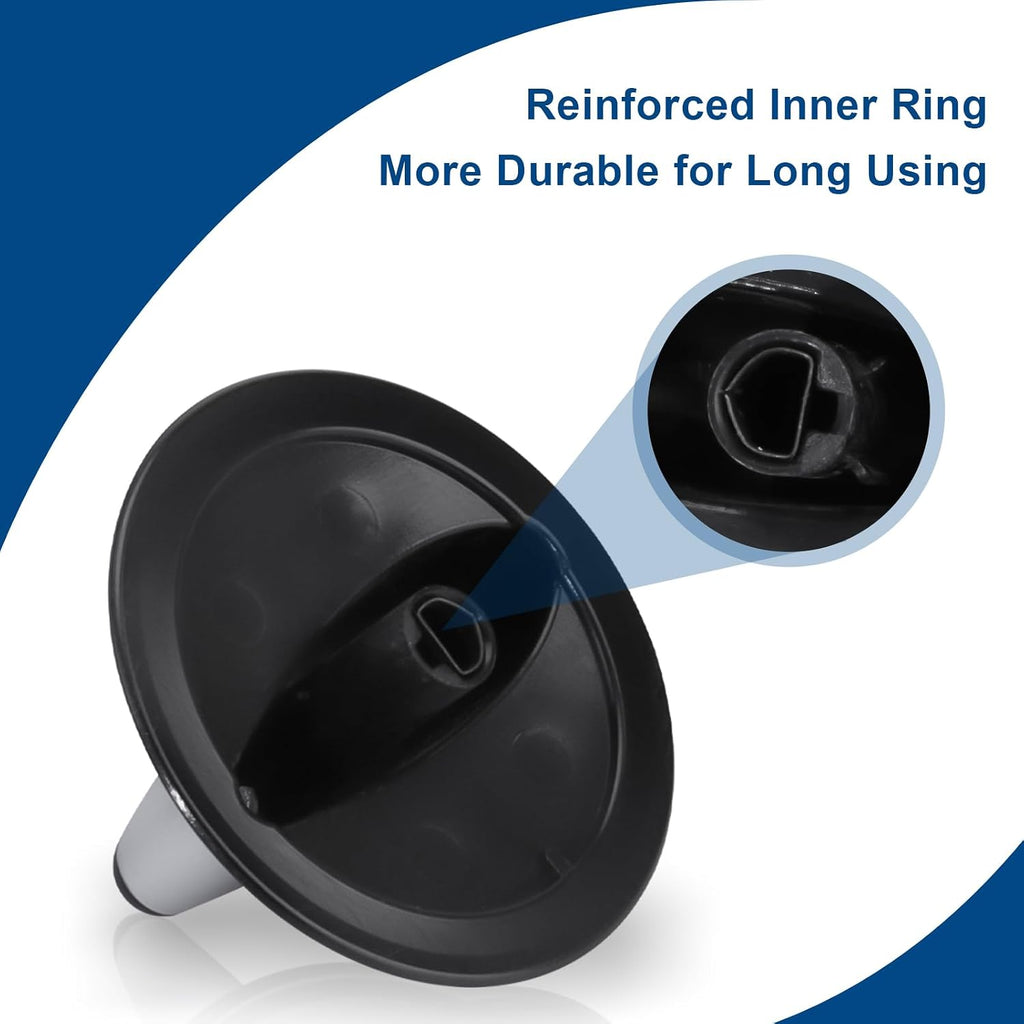 74011287 Stove Knobs Black for Maytag gas stove knobs AP4100044,4 Pack