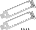 2pcs Network Card Low Profile Bracket with 4 Screw Compatible with Intel X710-DA4 I350-F4