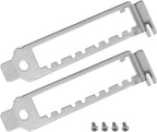 2pcs Network Card Low Profile Bracket with 4 Screw Compatible with Intel X710-DA4 I350-F4