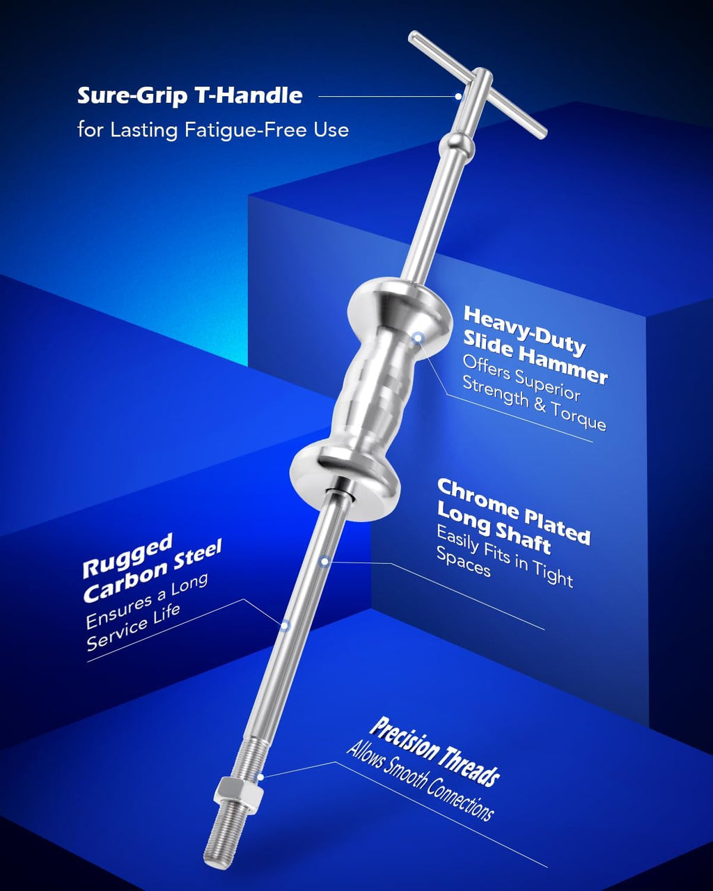 OMT Slide Hammer, 9-Way Slide Hammer Puller Set