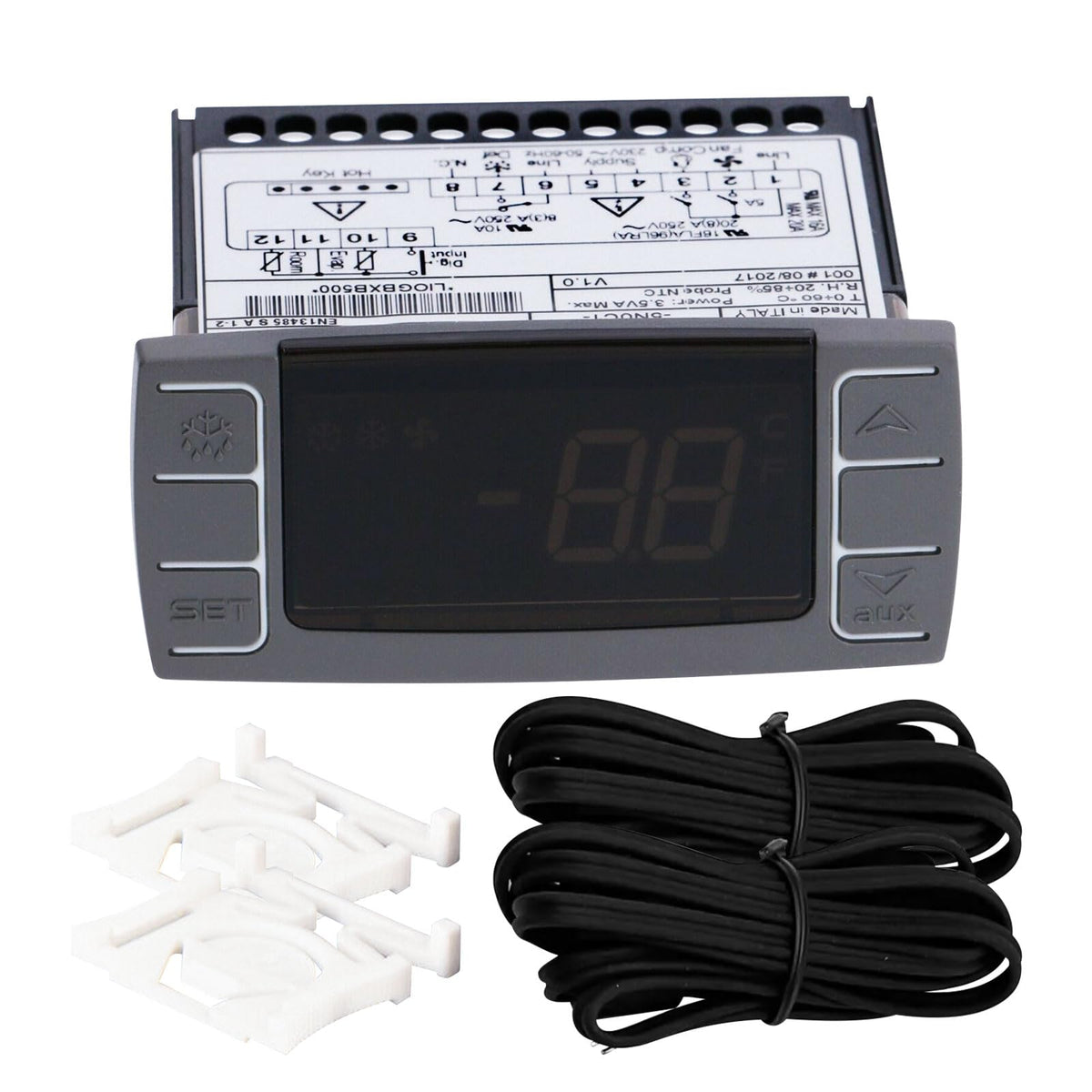SYWAN XR06CX-4N1F1 Temperature Controller for 120V 50-60hz Commercial Refrigerators/Freezer, with Programmable Temperature Controller Temperature Sensing Probe