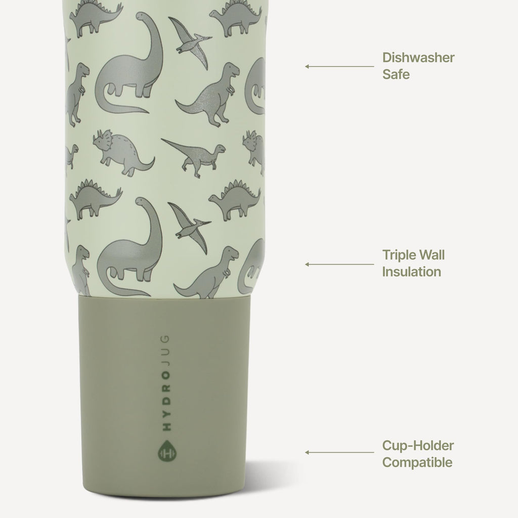 Sport 20 oz Insulated Stainless Steel Water Bottle, Dinosaur