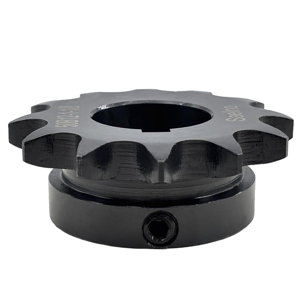 #50 Roller Chain Sprocket Type B 1 1/8 inch Bore 12 Tooth, Hardened Antirust 1045 Steel Drive Sprockets 50B12-1 1/8