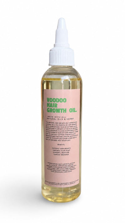 Voodoo Hair Growth Oil 3 Pack (4 Fl Oz Each) – Rosemary, Lemongrass, Grapeseed & Castor Oil – Scalp Care for Dry