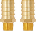 SUNGATOR 1/2" NPT to 1" Barb, Hose Barb Fitting, Air Hose Fitting, 2-PCS