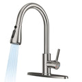 Kitchen Faucets with Pull Down Sprayer, Brushed Nickel