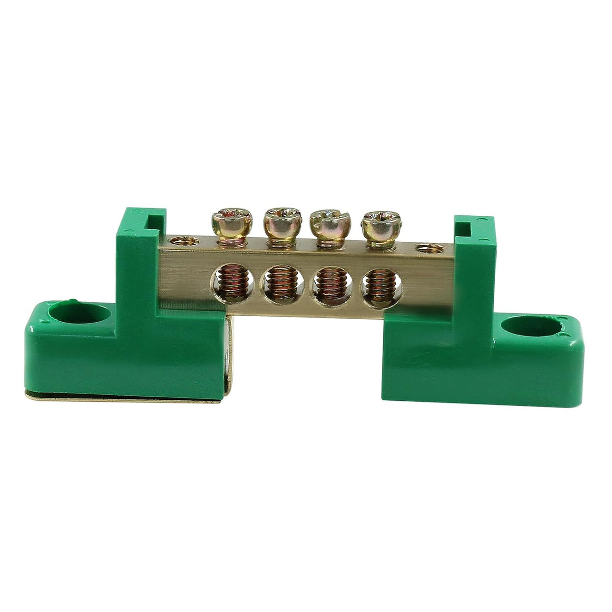 Bonsicoky 2 Pack Brass Terminal Bus Bar 4 Positions