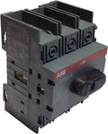 ABB - OT100F3 - Disconnect Switch, Non-Fused, 100A, 3P, Base/DIN Rail Mount, (Each)