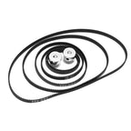 Create idea 6PCS 2GT-6 3D Printer Timing Belt 110mm 122mm 158mm 200mm 300mm 400mm Closed Loop Rubber Belt 6mm Width & 2PCS Timing Belt Pulley 20 Teeth 5mm Bore