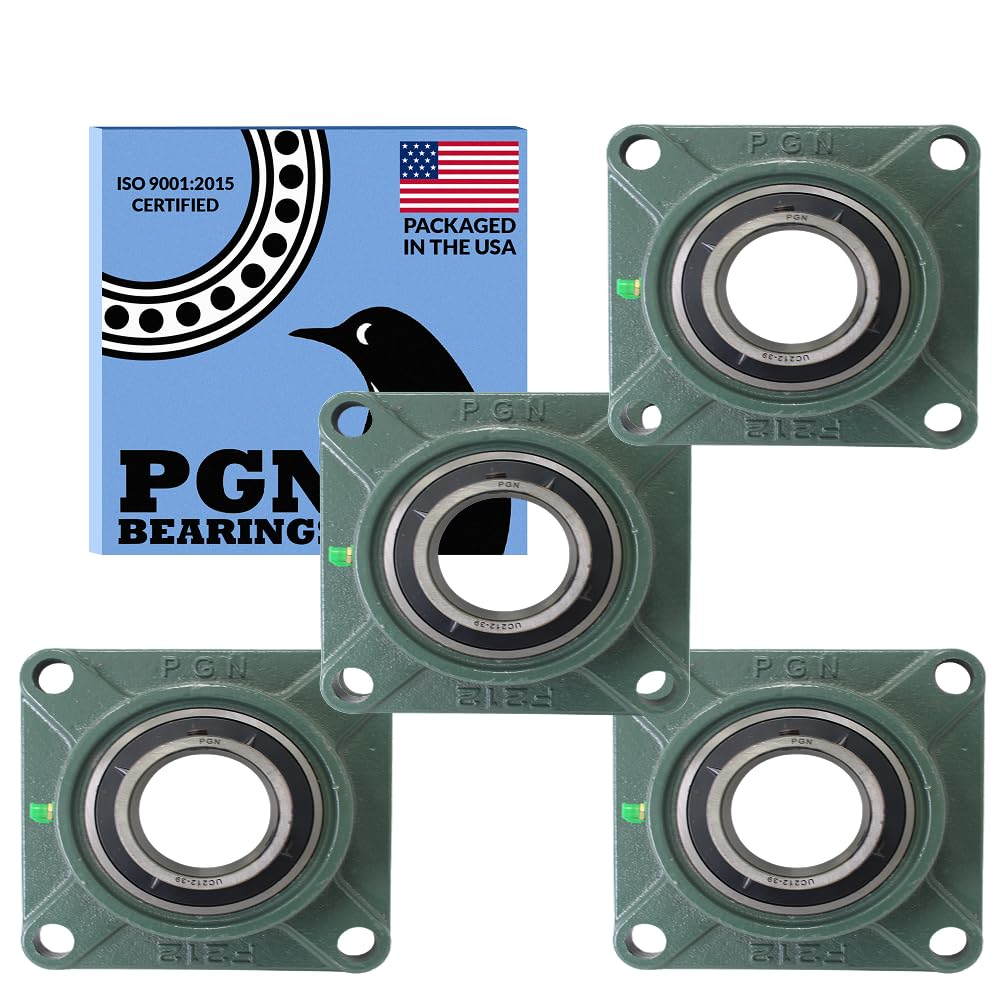PGN UCF212-39 (4 Pack) Square Flange Bearing 2-7/16" Bore