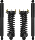 COMPLETESTRUTS - Front Complete Strut Assemblies with Coil Springs and Rear Shock Absorbers Replacement for 2002-2012 Jeep Liberty - Set of 4