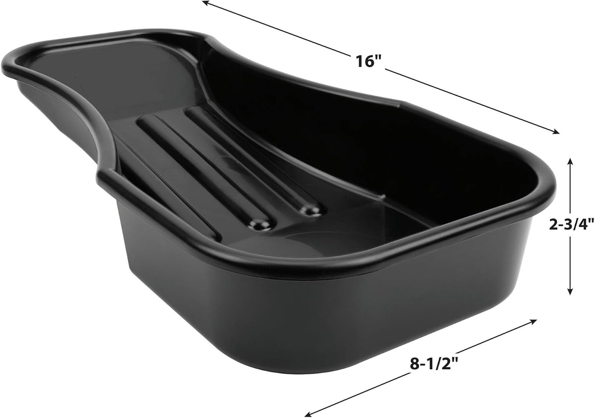 Performance Tool W4073 2.8 Quart Low Profile Plastic Oil Drain Pan