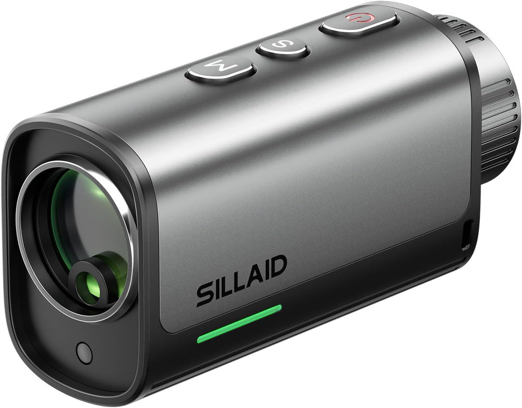 Golf Rangefinder with Slope, 23mm Large Objective Lens Laser Rangefinder, 0.02s Fast Measurement, 7X Magnification