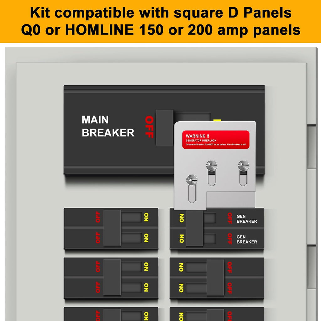 Generator Interlock Kit Compatible with Square D QO