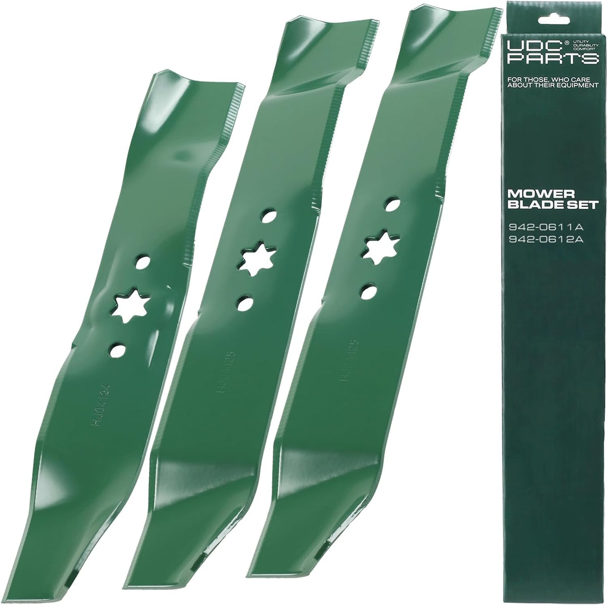 UDC Parts 942-0611A 942-0612A Mulching Blades Replacement for Cub Cadet 46"