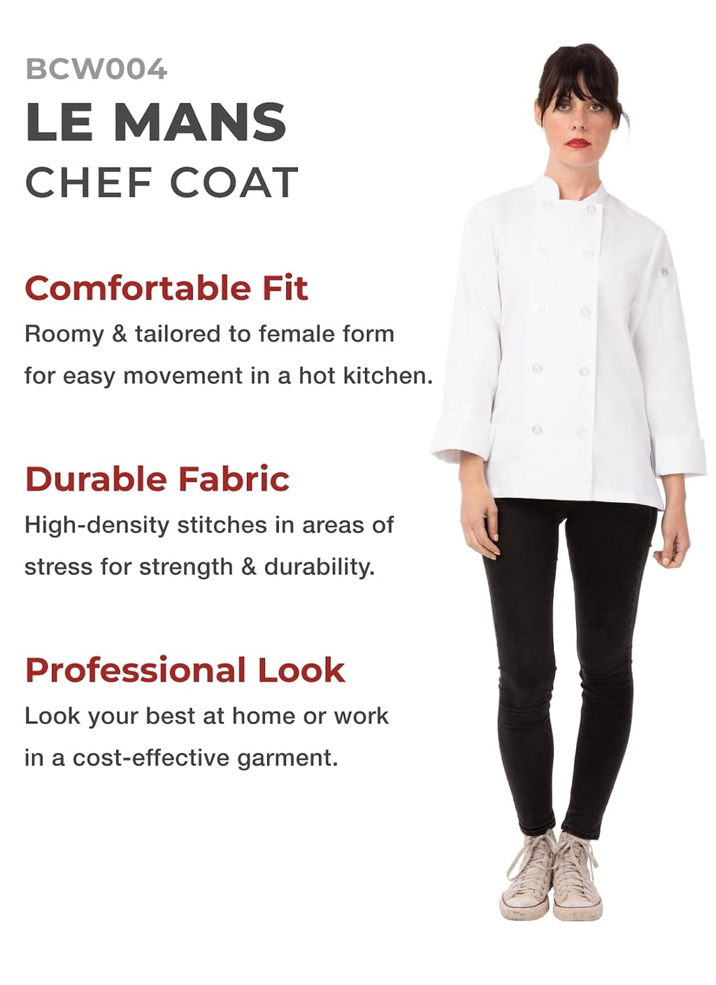 Women's Le Mans Chef Coat
